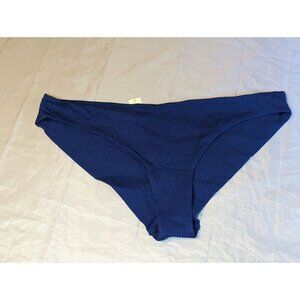 Aerie Women's Size XXL Blue Textured Bikini Bottoms NWT (1118) 075-1754-2674-420